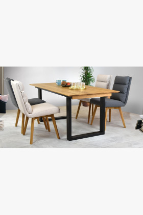 Kényelmes szék, Kampa - tölgyfa lábak, sötétszürke  - 1 2