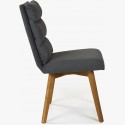 Kényelmes szék, Kampa - tölgyfa lábak, sötétszürke  - 5