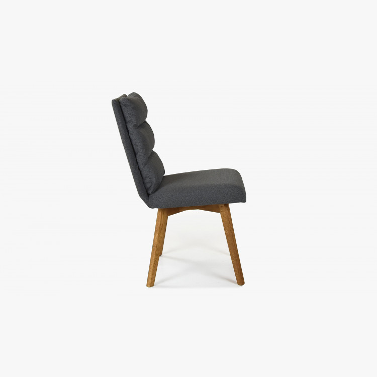 Kényelmes szék, Kampa - tölgyfa lábak, sötétszürke  - 5