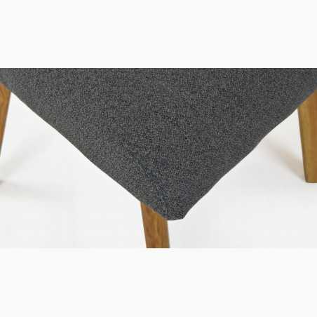 Kényelmes szék, Kampa - tölgyfa lábak, sötétszürke  - 7