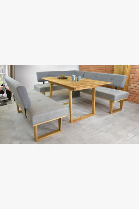 Modern szürke szövetpad 150 cm, Colmar  - 1 2