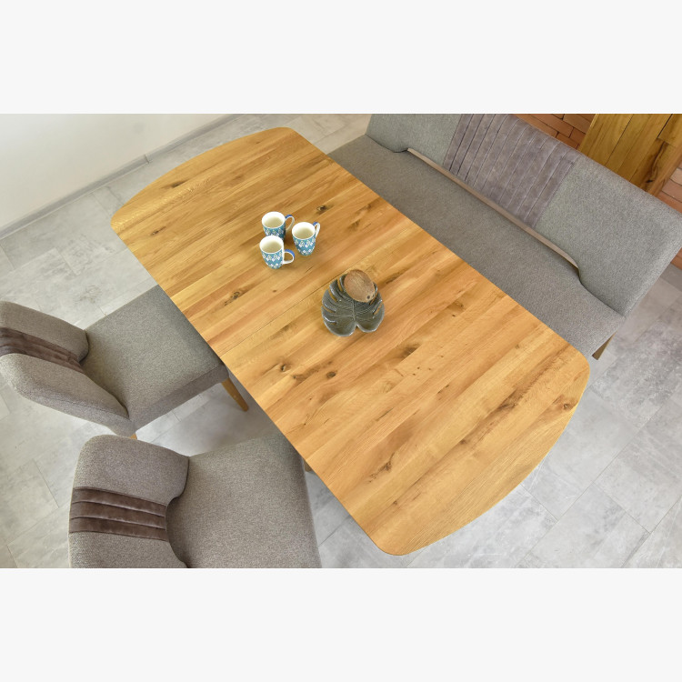 Bővíthető tömör tölgyfa asztal, Anor  - 11