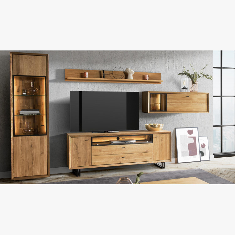 Üveges tölgyfa vitrin, Vilo 10  - 3