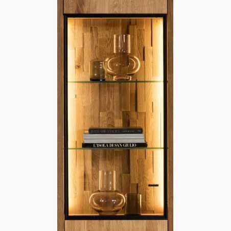 Üveges tölgyfa vitrin, Vilo 10  - 4