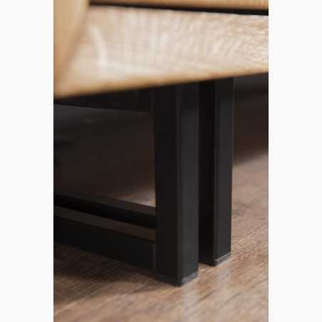 Tölgyfa tálaló fém lábakon, Vilo 46  - 6