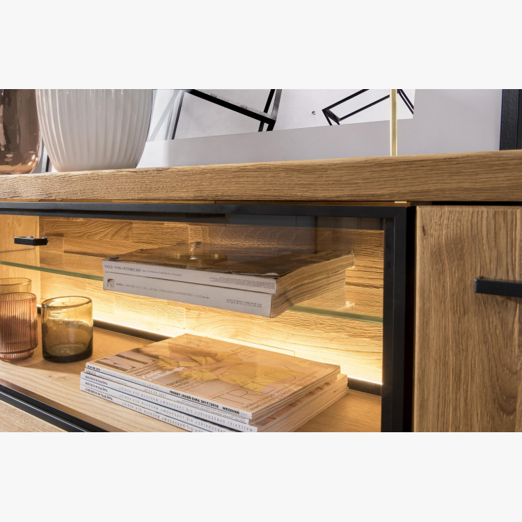 Tölgyfa tálaló fém lábakon, Vilo 47  - 6