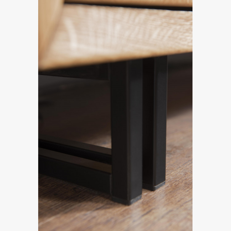 Tölgyfa tálaló fém lábakon, Vilo 47  - 7