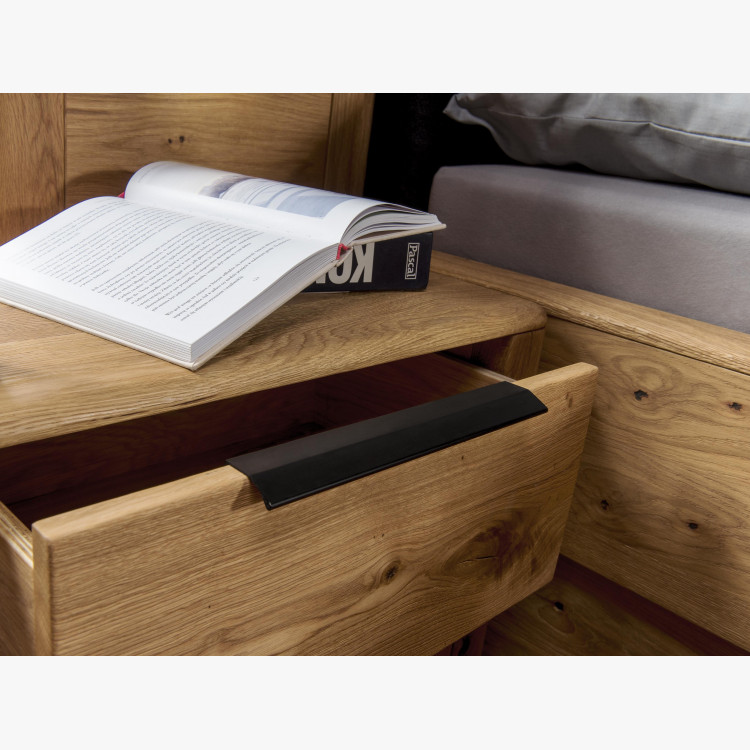 Éjjeli szekrény tölgyfából, két fiókkal, Texas 82  - 4