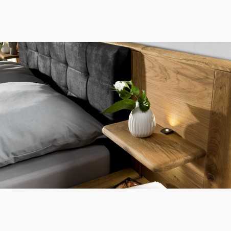 Ágyhoz szerelhető tölgyfa polc Texas 36  - 3