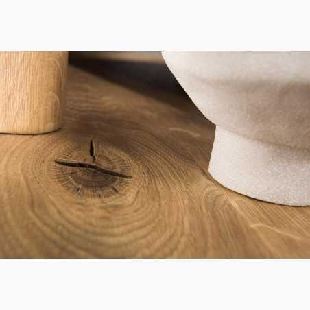 Ágyhoz szerelhető tölgyfa polc Texas 36  - 4