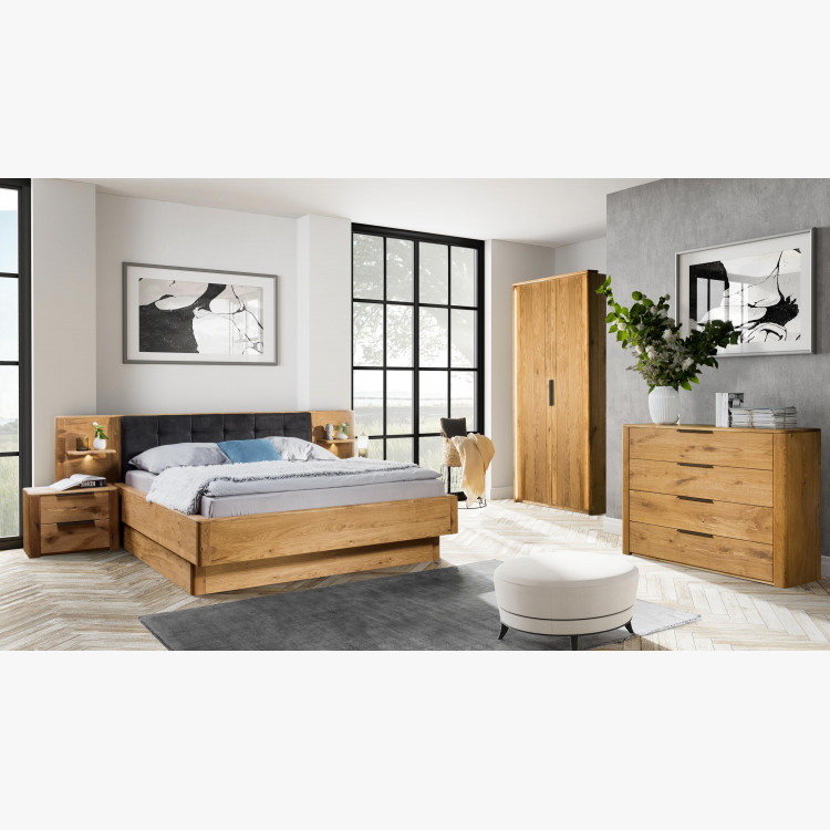 Fiókos komód tömör tölgy, Texas 44  - 2