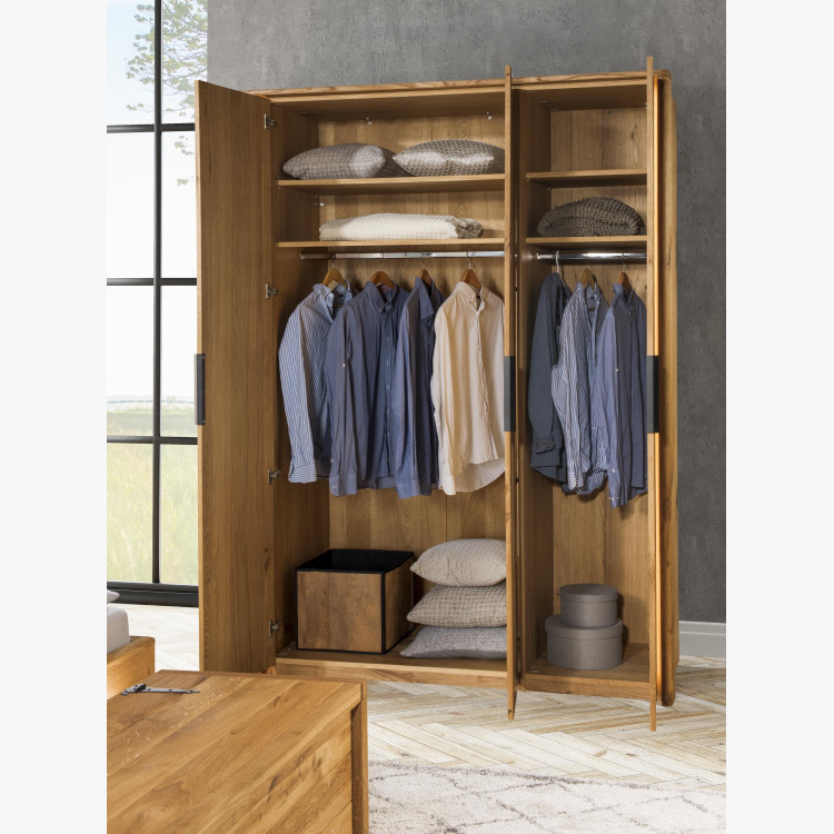 Háromajtós szekrény tölgy, Texas 03  - 6