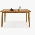 Bővíthető tömör tölgyfa asztal, Liam 140-180 x 90 cm  - 1