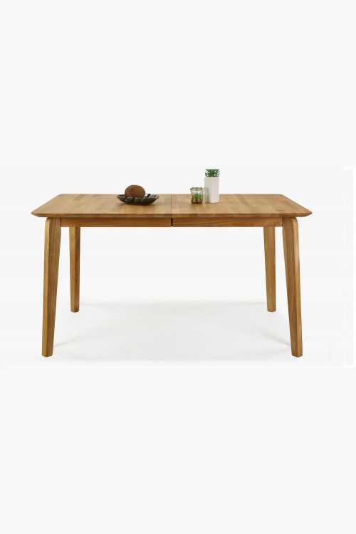 Bővíthető tömör tölgyfa asztal, Liam 140-180 x 90 cm , Bővíthető ebédlőasztalok