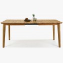Bővíthető tömör tölgyfa asztal, Liam 140-180 x 90 cm  - 2