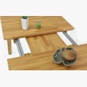 Bővíthető tömör tölgyfa asztal, Liam 140-180 x 90 cm  - 6
