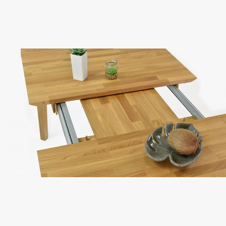 Bővíthető tömör tölgyfa asztal, Liam 140-180 x 90 cm  - 6