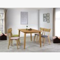 Bővíthető tömör tölgyfa asztal, Liam 140-180 x 90 cm  - 9