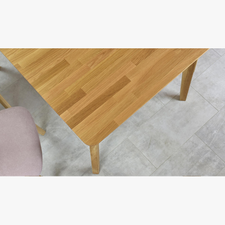 Tölgyfa asztal 140 x 90 cm, Liam  - 6