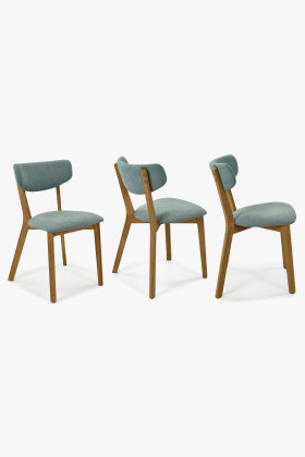 Látó szék - lábak tölgy, Amisa világoszöld  - 1 2