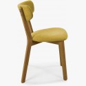 Kárpitos szék - tölgyfa lábak, Amisa sárga  - 6