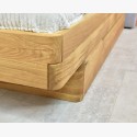 Tölgyfa ágy kárpitozott fejtámla, Dominika 160 x 200 cm  - 7