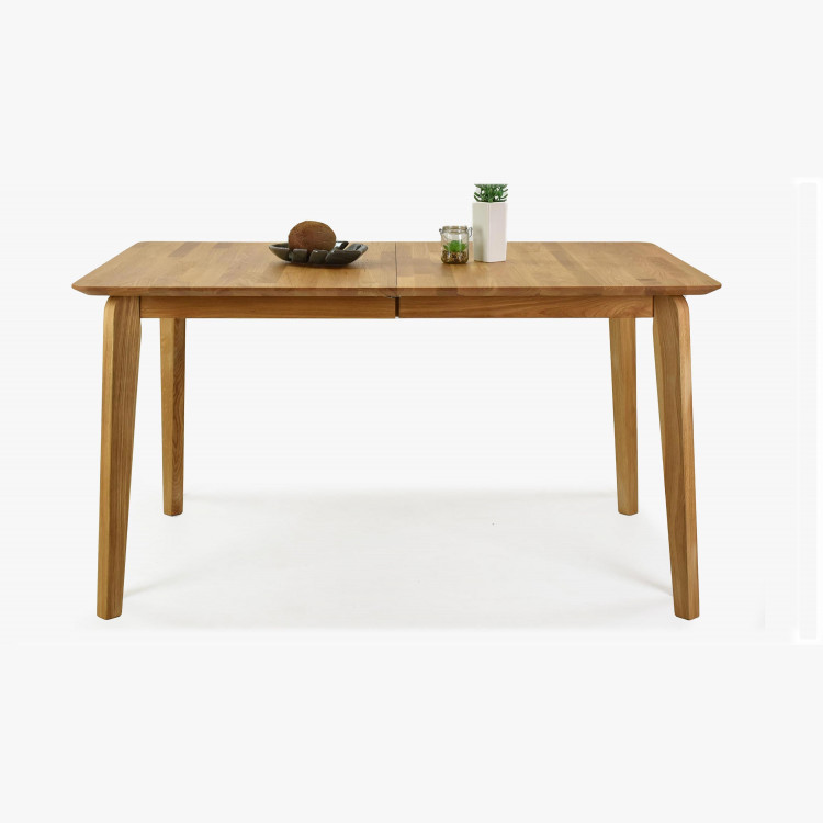 Bővíthető tömör tölgyfa asztal, Liam 160-200 x 90 cm  - 1