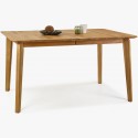 Bővíthető tömör tölgyfa asztal, Liam 160-200 x 90 cm  - 3