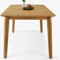 Bővíthető tömör tölgyfa asztal, Liam 160-200 x 90 cm  - 4