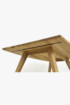 Jídelní stůl z dubu - oválny, Golem 160 x 90 cm  - 1 2