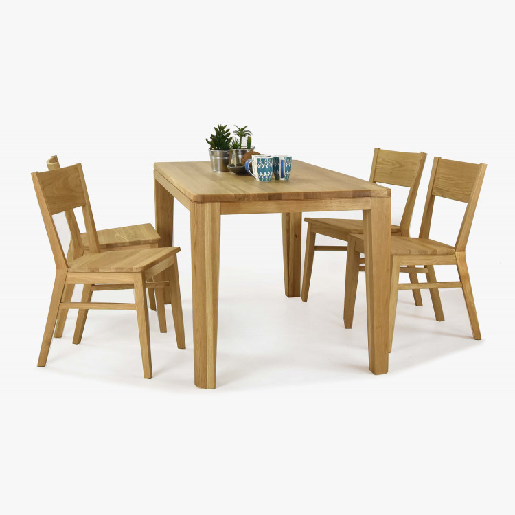 Tölgyfa étkezőasztal, YORK modell 180 x 90 cm , Ebédlő asztalok