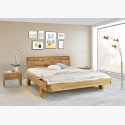 Gerendákból készült luxus tölgyfa ágy, lekerekített franciaágy, Mia 180 x 200  - 5