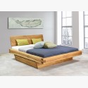 Tölgyfa ágy, természetes tömörfa, Matus 160 x 200 cm  - 6