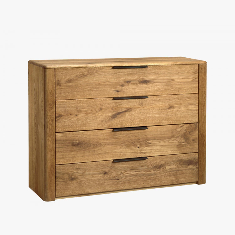 Fiókos komód tömör tölgy, Texas 44  - 3