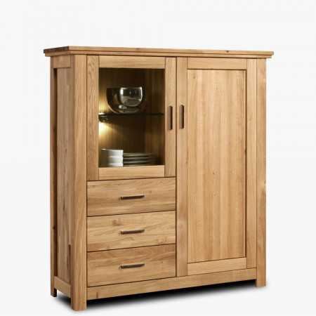 Üveges tölgyfa komód, Alexandra 45  - 4