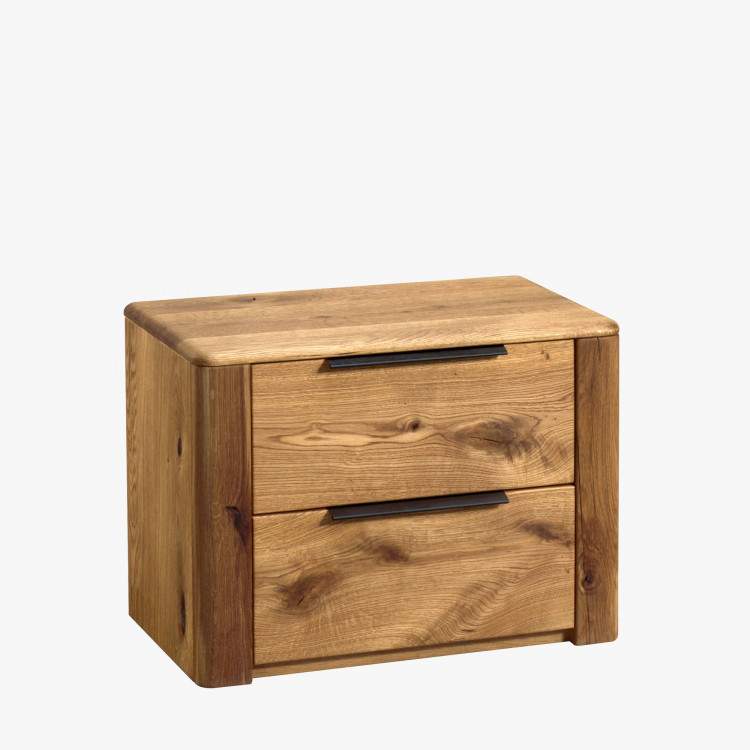 Éjjeli szekrény tölgyfából, két fiókkal, Texas 82  - 1