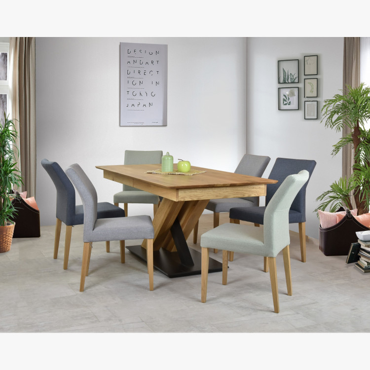 Modern, szürke kárpitozott szék, Skagen  - 4