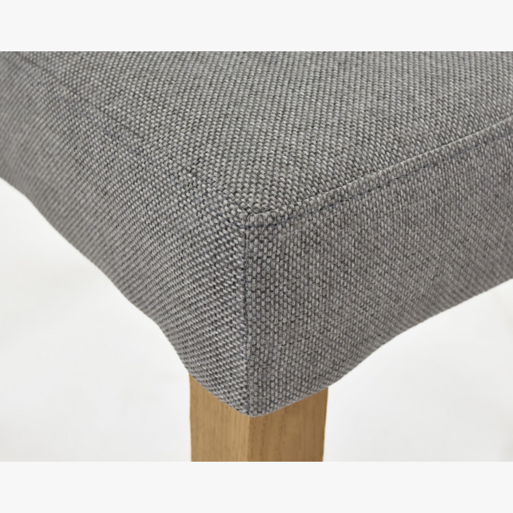 Modern, szürke kárpitozott szék, Skagen  - 7