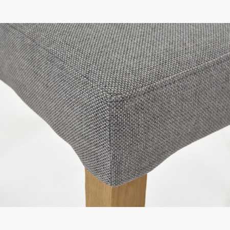 Modern, szürke kárpitozott szék, Skagen  - 7