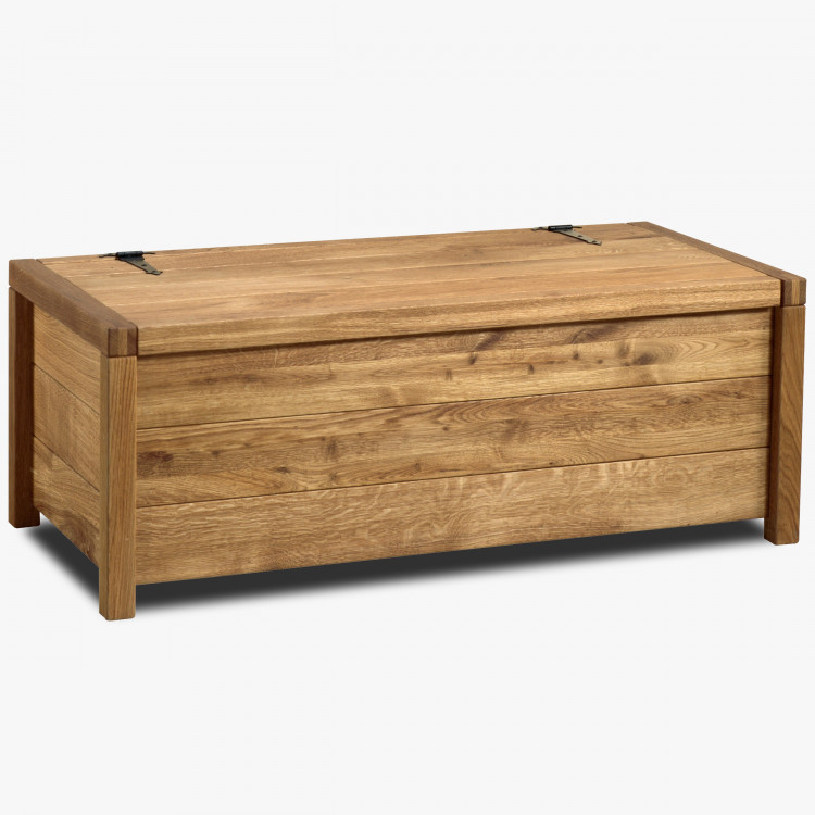 Tölgyfa láda tárolóhellyel, box 02  - 0