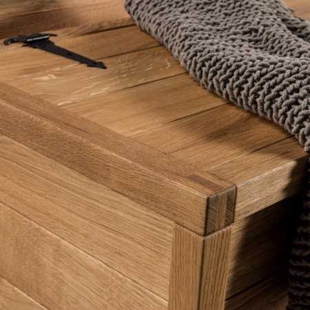 Tölgyfa láda tárolóhellyel, box 02  - 3