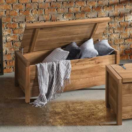 Tölgyfa láda tárolóhellyel, box 02  - 6