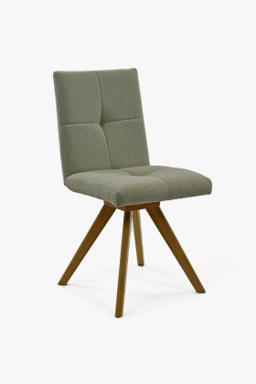 Tölgyfa lábú étkezőszék menta színű forgatható ülőkével