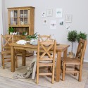 Ebédlőasztal és székek rusztikus stílusban  - 1