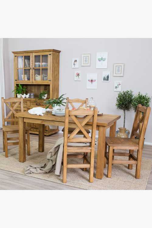 Ebédlőasztal és székek rusztikus stílusban  - 1