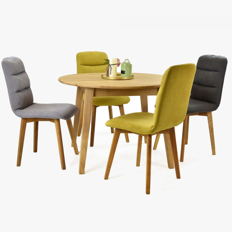 Kerek étkezőasztal és székek  - 4
