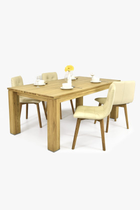 Tölgyfa konyhai asztal, New line 160 x 90 cm  - 1 2