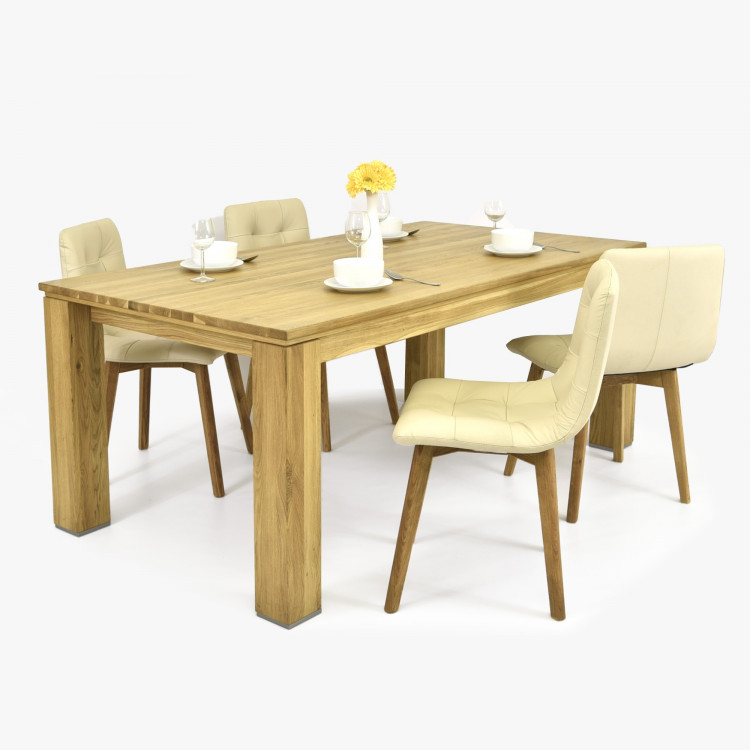 Tölgyfa konyhai asztal, New line 160 x 90 cm  - 2