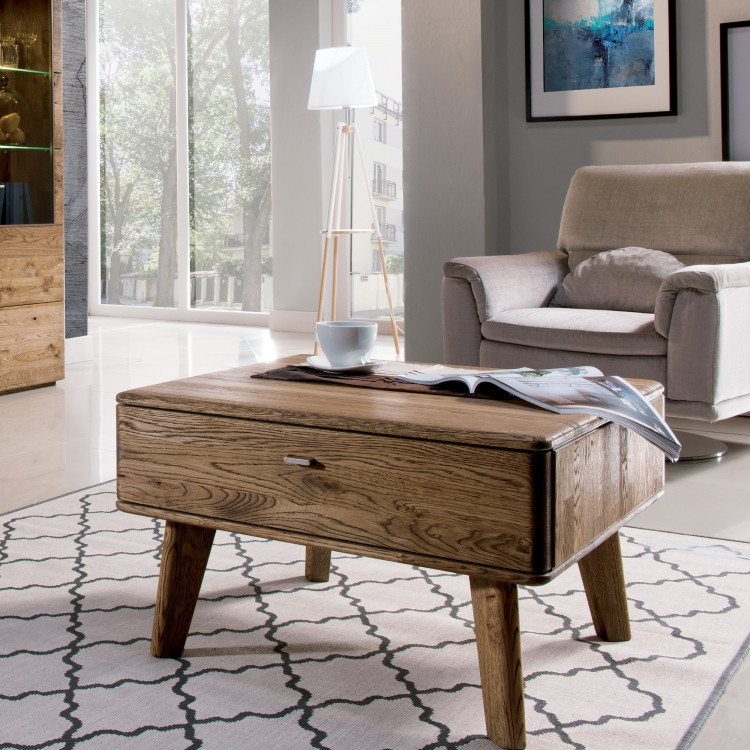 Tölgyfa nappali bútor Texas, égetett tölgy  - 2