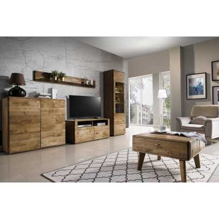 Tölgyfa nappali bútor Texas, égetett tölgy  - 3